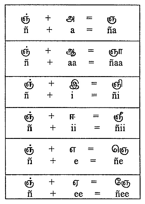 Tamil Script Learners Manual » 3. Learning Moduals