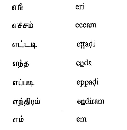 Tamil Script Learners Manual » Module 06