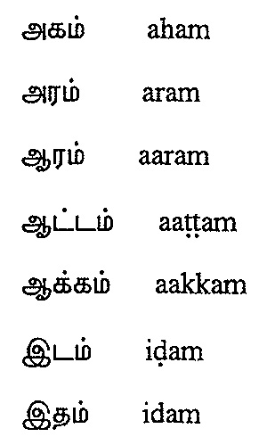 Tamil Script Learners Manual » Module 04